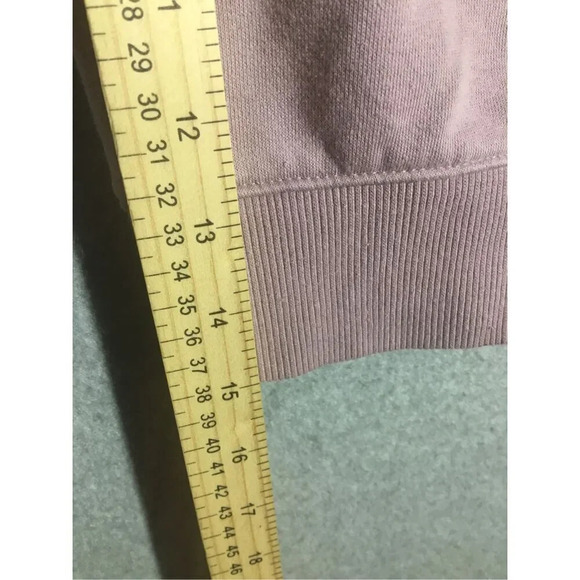 Womens Fila Sweatshirt Crewneck Dusty Purple Logo Casual Athleisure Lounge Wear - Picture 3 of 5